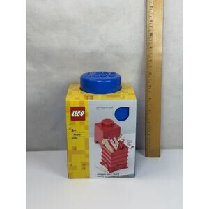 LEGO® Storage 1-Knob Brick Blue Storage Container